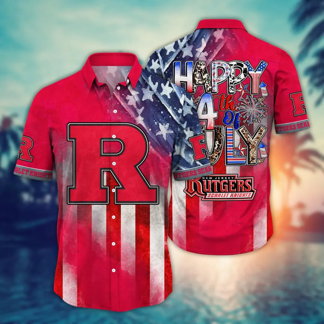 Rutgers Scarlet Knights NCAA Aloha Hawaiian Shirt, Summer VPHWA2451153405