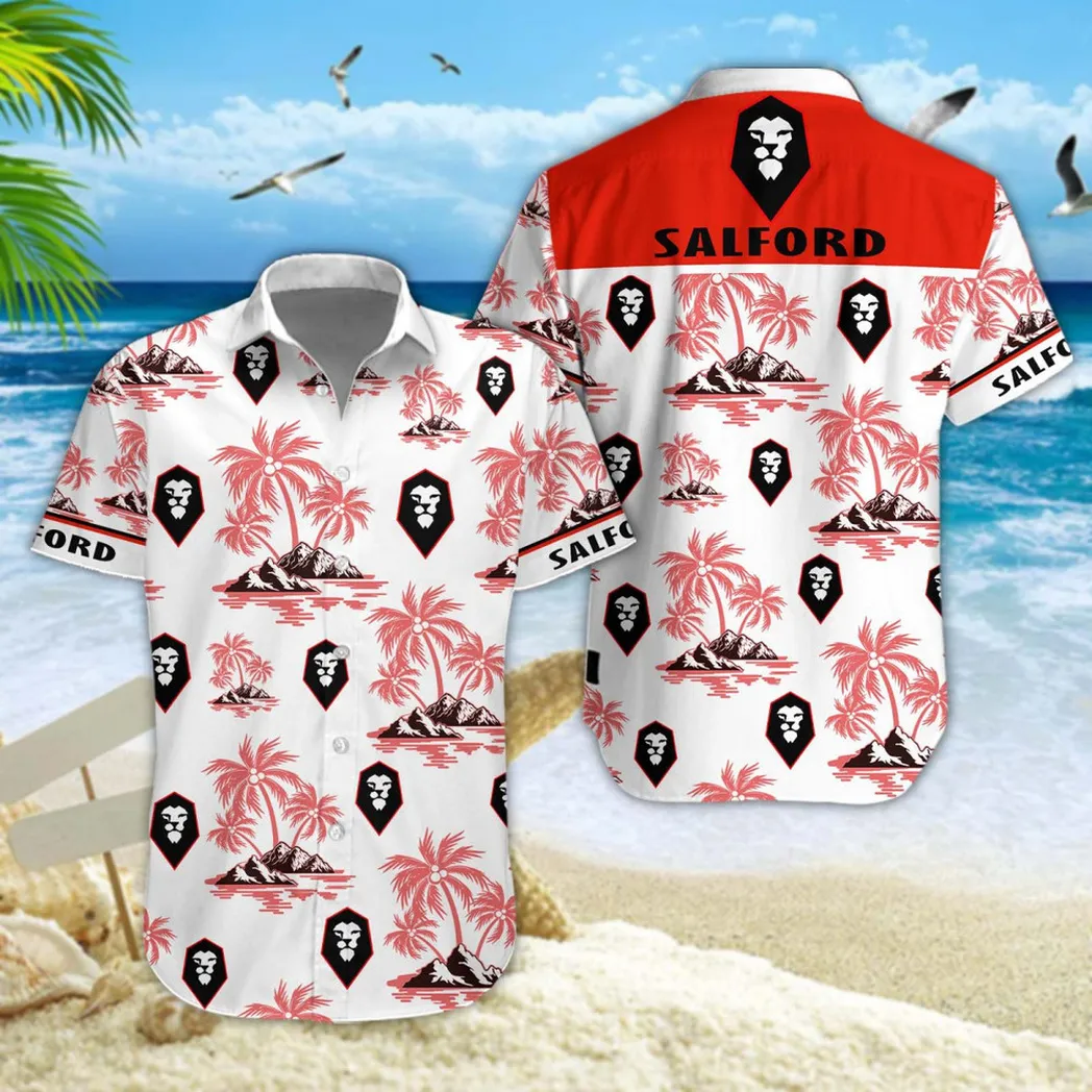 Salford City Hawaiian Shirt Style Classic Oversized Hawaiian