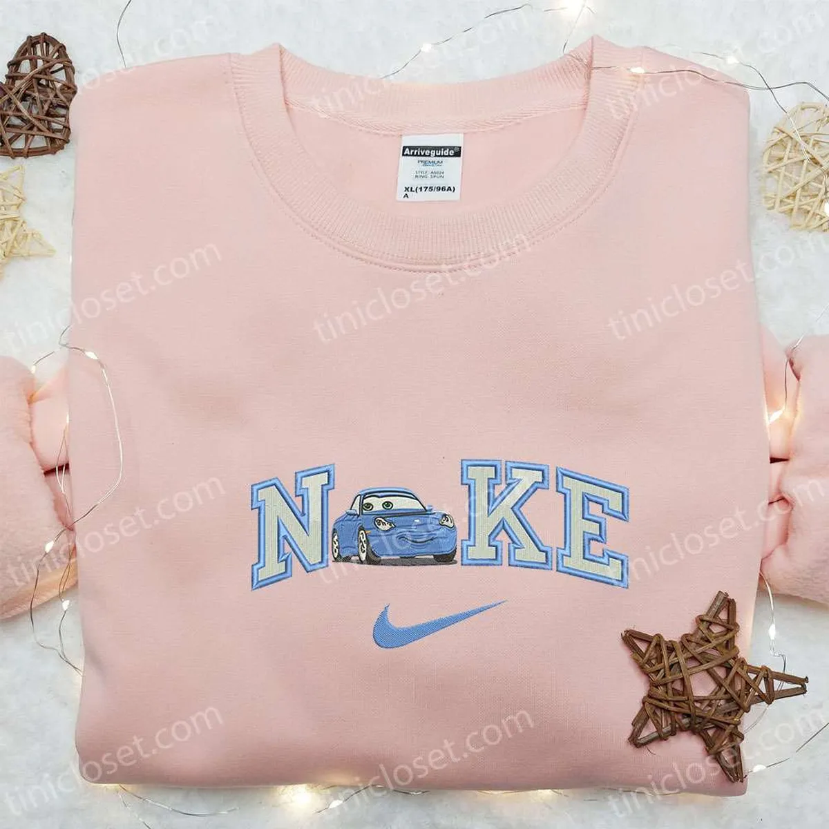 Sally Carrera x Nike Embroidered Sweatshirt, Pixar Car Disney Embroidered Shirt, Best Gift Ideas