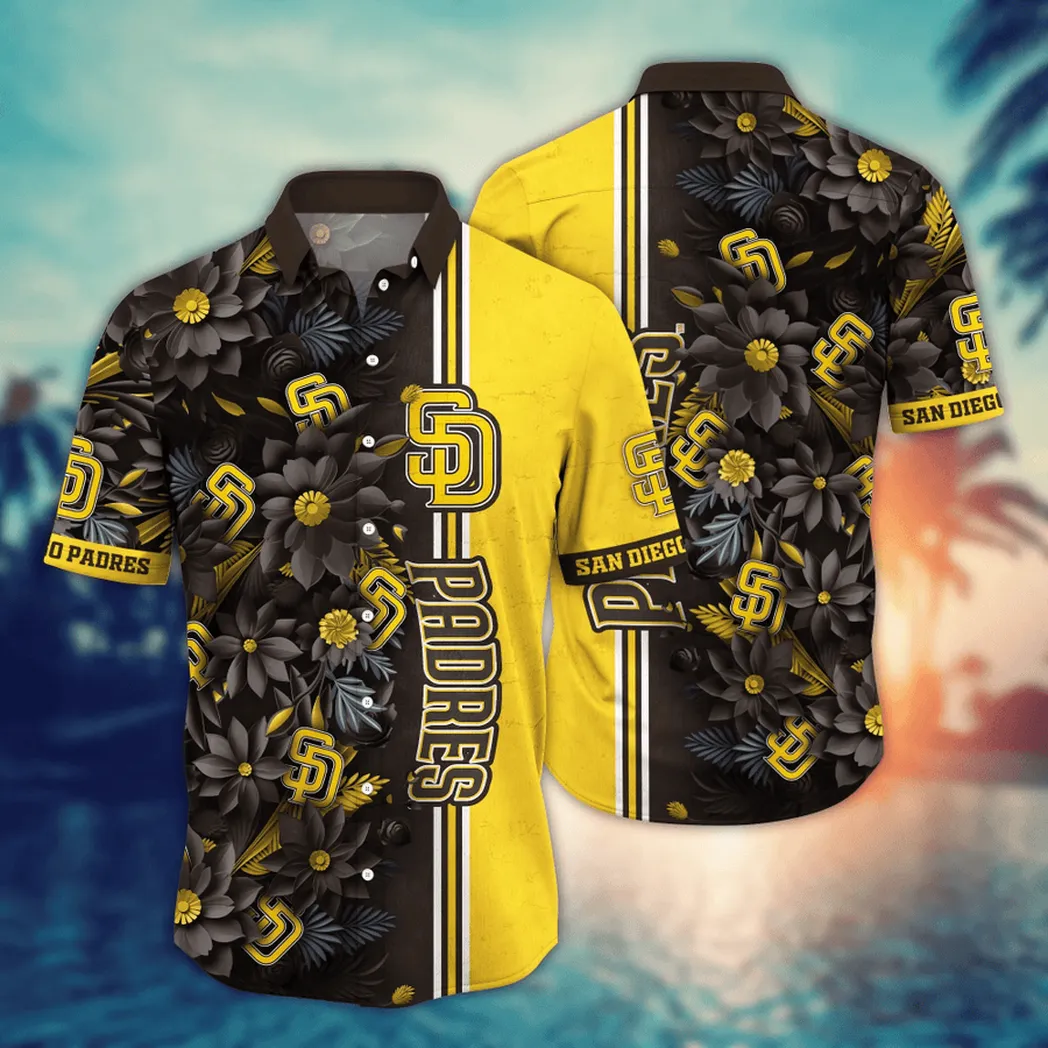 San Diego Padres MLB Flower Aloha Hawaiian Shirt, Custom Summer Football Shirts VPHWA2451153218