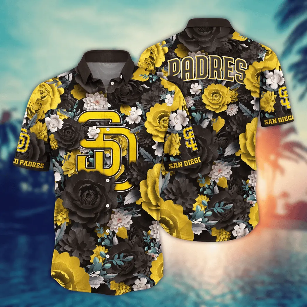 San Diego Padres MLB Flower Aloha Hawaiian Shirt, Custom Summer Football Shirts VPHWA2451154921