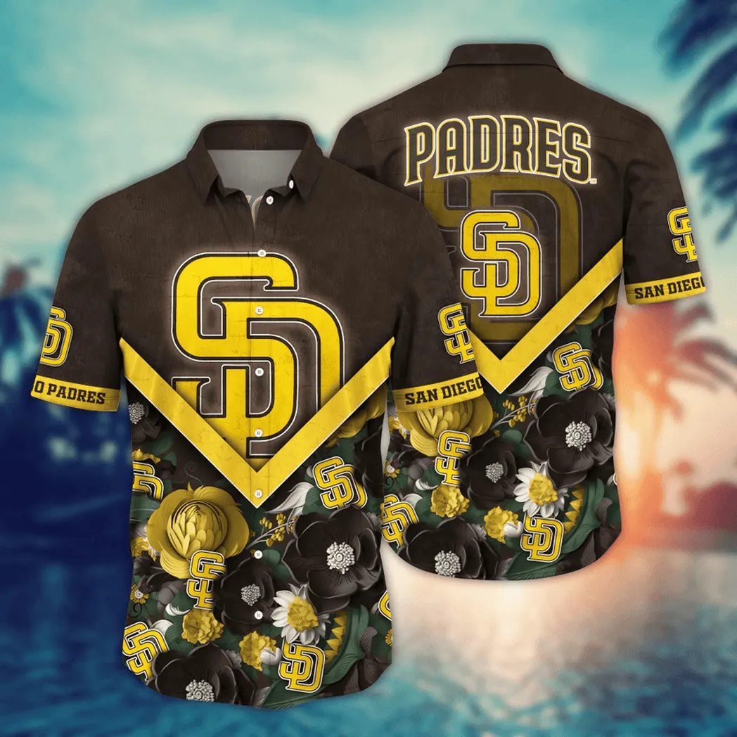 San Diego Padres MLB Flower Aloha Hawaiian Shirt, Custom Summer Football Shirts VPHWA2451154924