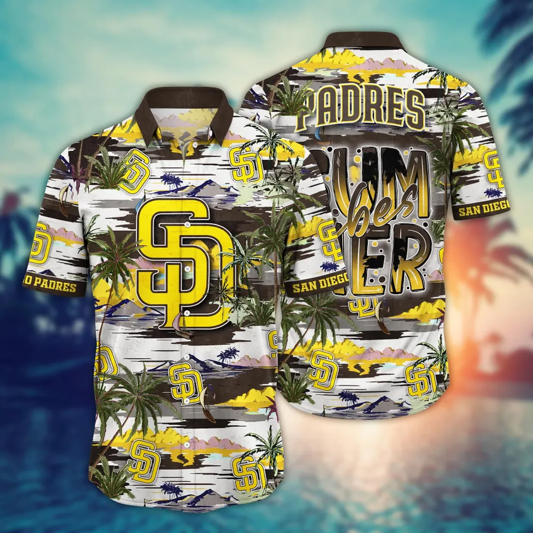 San Diego Padres MLB Flower Aloha Hawaiian Shirt, Summer Football Shirts VPHWA2451152609