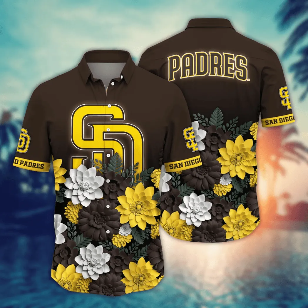 San Diego Padres MLB Flower Aloha Hawaiian Shirt, Summer Football Shirts VPHWA2451154930