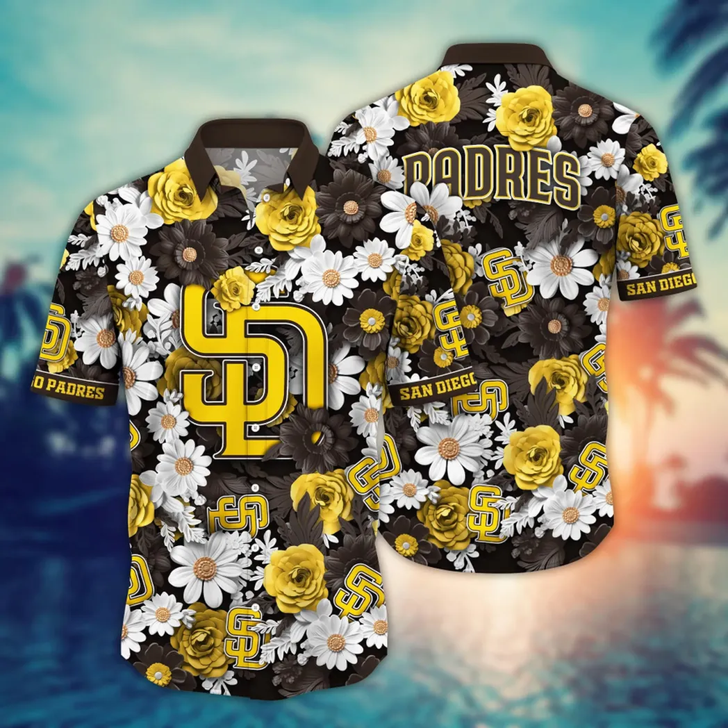 San Diego Padres MLB Flower Aloha Hawaiian Shirt, Summer Football Shirts VPHWA2451155002