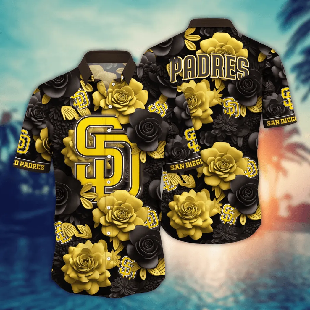 San Diego Padres MLB Flower Aloha Hawaiian Shirt, Summer Football Shirts VPHWA2451155031