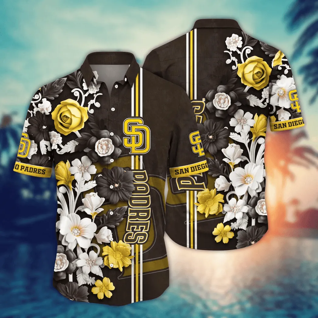 San Diego Padres MLB Flower Aloha Hawaiian Shirt, Summer Football Shirts VPHWA2451155043