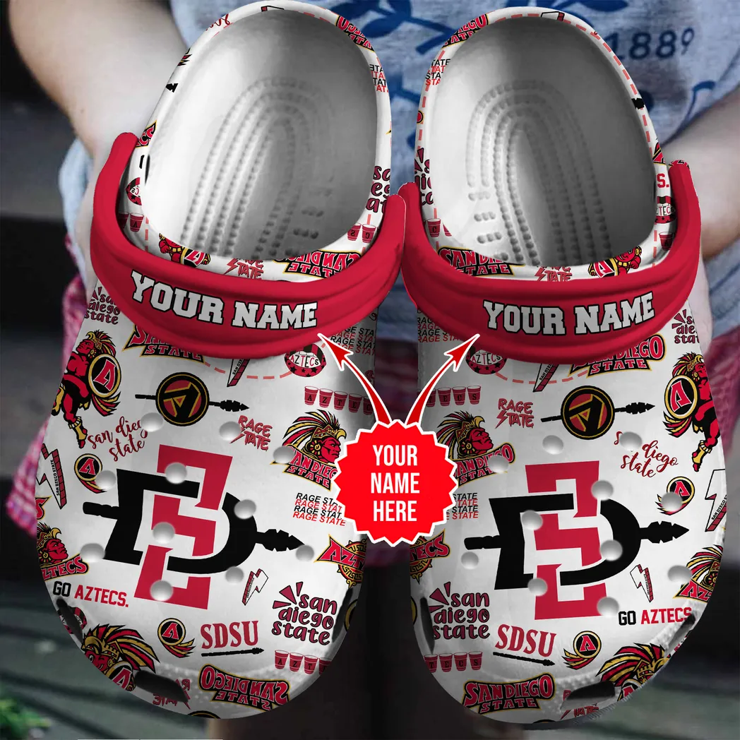 San Diego State Aztecs NCAA Sport Crocs Clogs