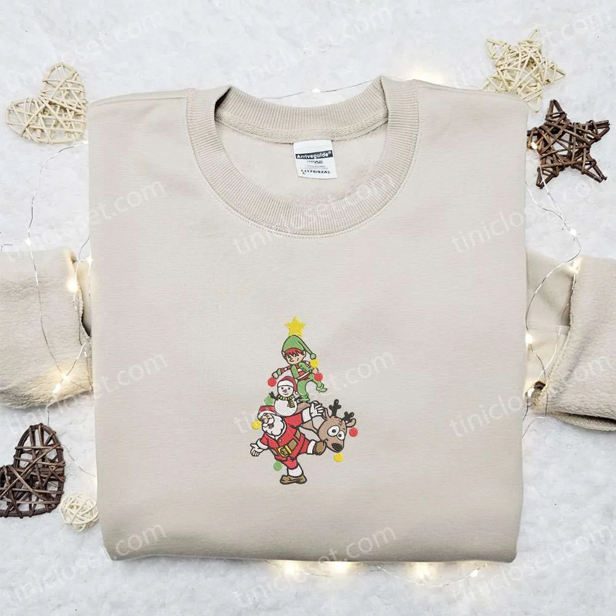 Santa Xmas Embroidered Sweatshirt, Christmas Embroidered Hoodie, Best Gifts for Family Santa Xmas Embroidered Sweatshirt, Christmas Embroidered Hoodie, Best Gifts for Family