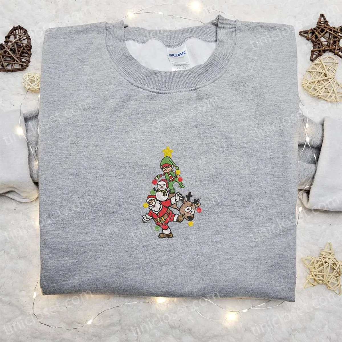 Santa Xmas Embroidered Sweatshirt, Christmas Embroidered Hoodie, Best Gifts for Family Santa Xmas Embroidered Sweatshirt, Christmas Embroidered Hoodie, Best Gifts for Family