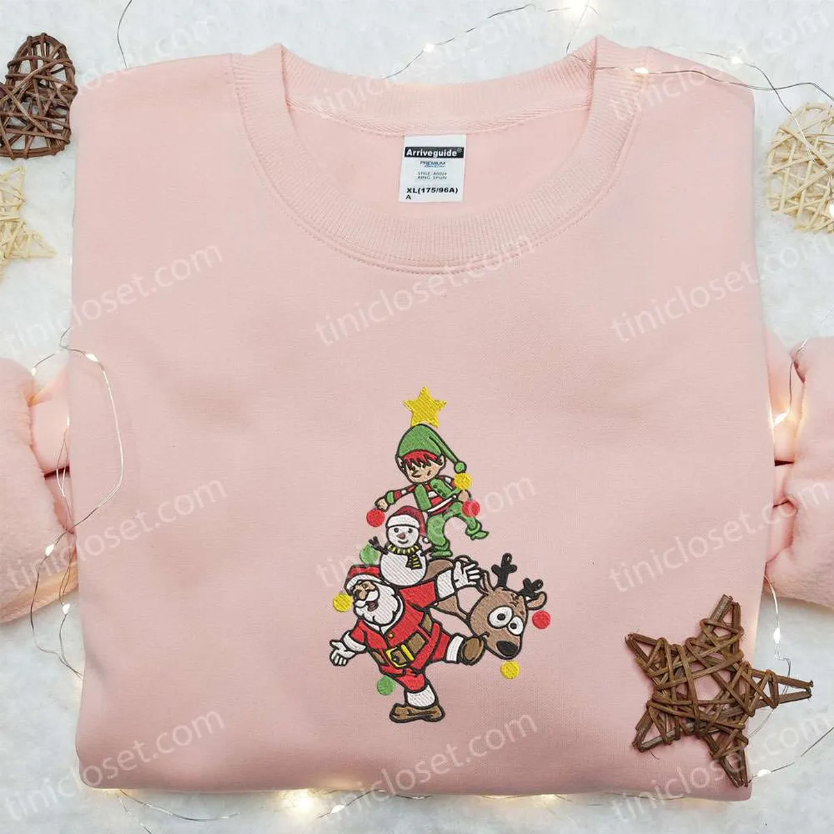 Santa Xmas Embroidered Sweatshirt, Christmas Embroidered Hoodie, Best Gifts for Family Santa Xmas Embroidered Sweatshirt, Christmas Embroidered Hoodie, Best Gifts for Family