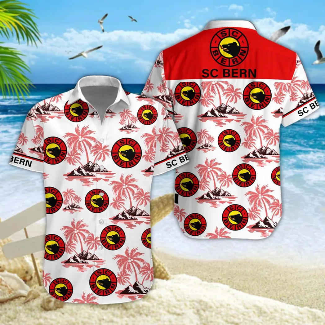 SC Bern Hawaiian Shirt Style Classic Oversized Hawaiian