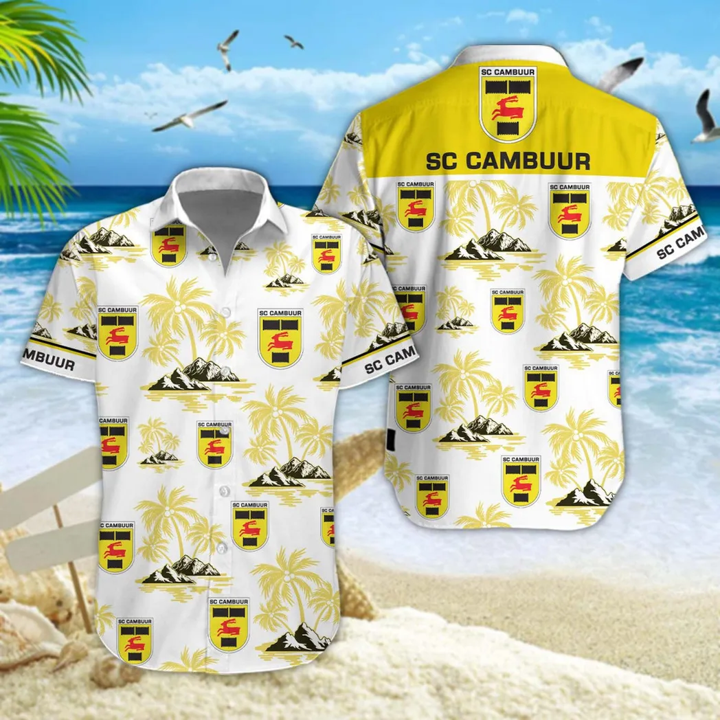 SC Cambuur Hawaiian Shirt Style Classic Oversized Hawaiian, Unisex Hawaiian Shirt Trending Summer