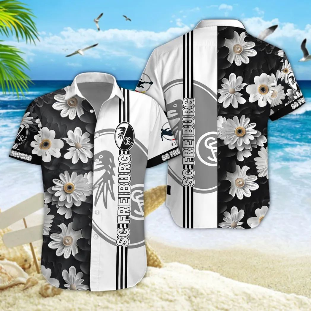 SC Freiburg Hawaiian Shirt Style Classic Oversized Hawaiian, Unisex Hawaiian Shirt