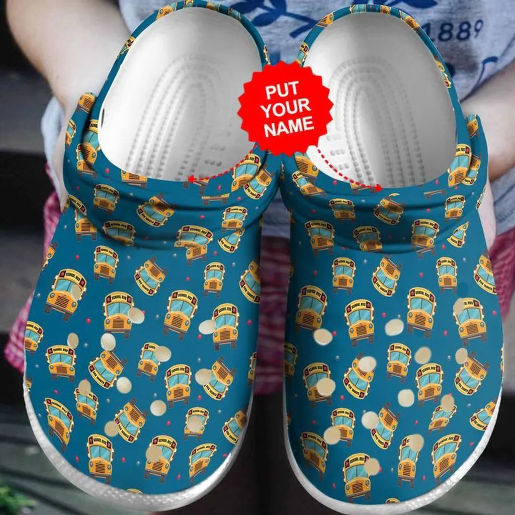 School Crocs - Bus Driver Pattern Clog