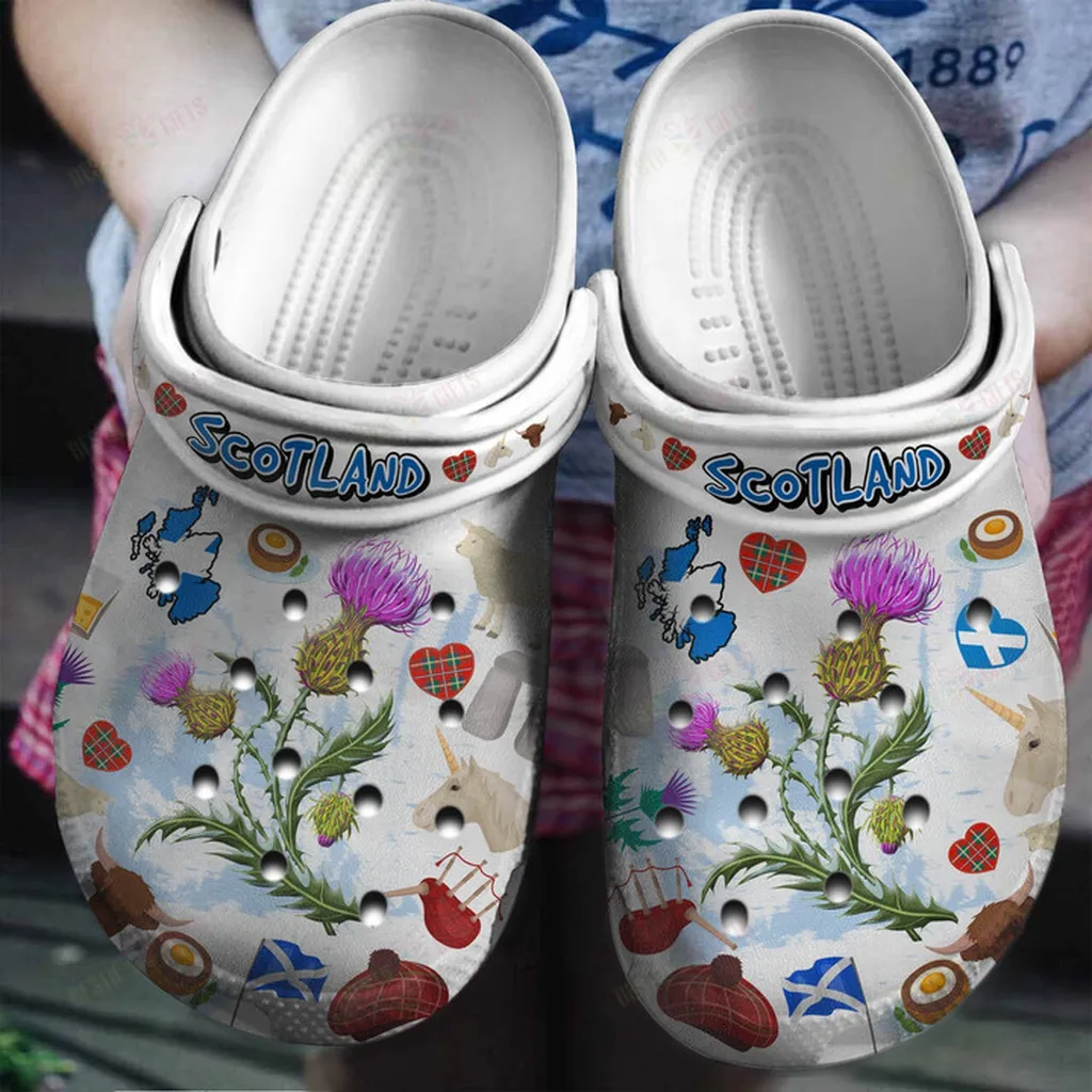 Scotland Symbols Crocs Classic Clogs