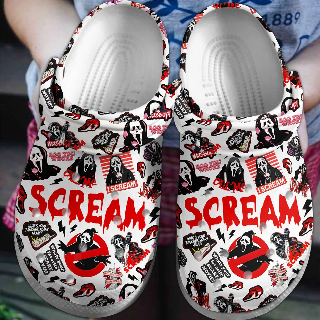 Scream Movie Crocs Clogs