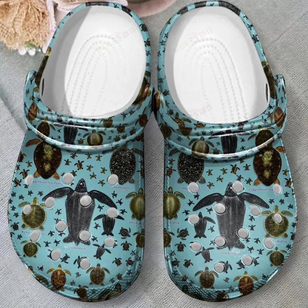 Sea Turtles Of The World Crocs, Personalized Crocs Classic Clogs