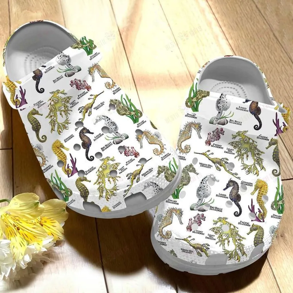 Seahorses And Seadragons Crocs Classic Clogs