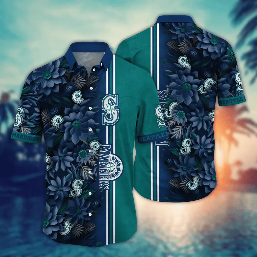 Seattle Mariners MLB Flower Aloha Hawaiian Shirt, Custom Summer Football Shirts VPHWA2451153232