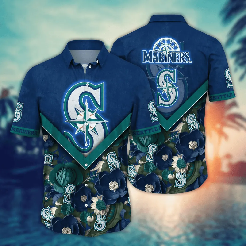 Seattle Mariners MLB Flower Aloha Hawaiian Shirt, Custom Summer Football Shirts VPHWA2451154880