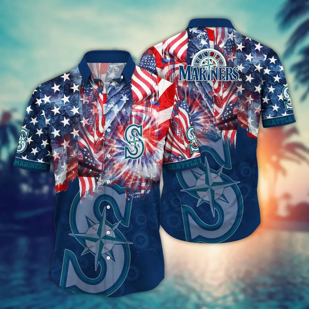 Seattle Mariners MLB Flower Aloha Hawaiian Shirt, Summer Football Shirts VPHWA2451152668