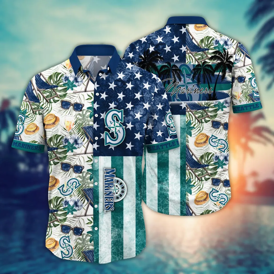 Seattle Mariners MLB Flower Aloha Hawaiian Shirt, Summer Football Shirts VPHWA2451152700