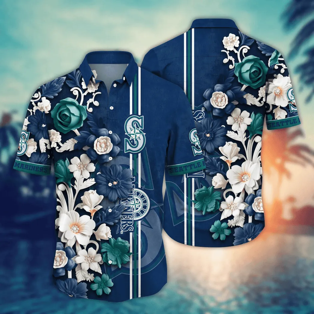 Seattle Mariners MLB Flower Aloha Hawaiian Shirt, Summer Football Shirts VPHWA2451154965