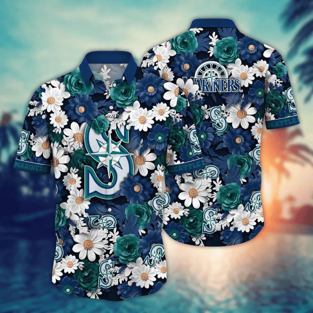 Seattle Mariners MLB Flower Aloha Hawaiian Shirt, Summer Football Shirts VPHWA2451154969