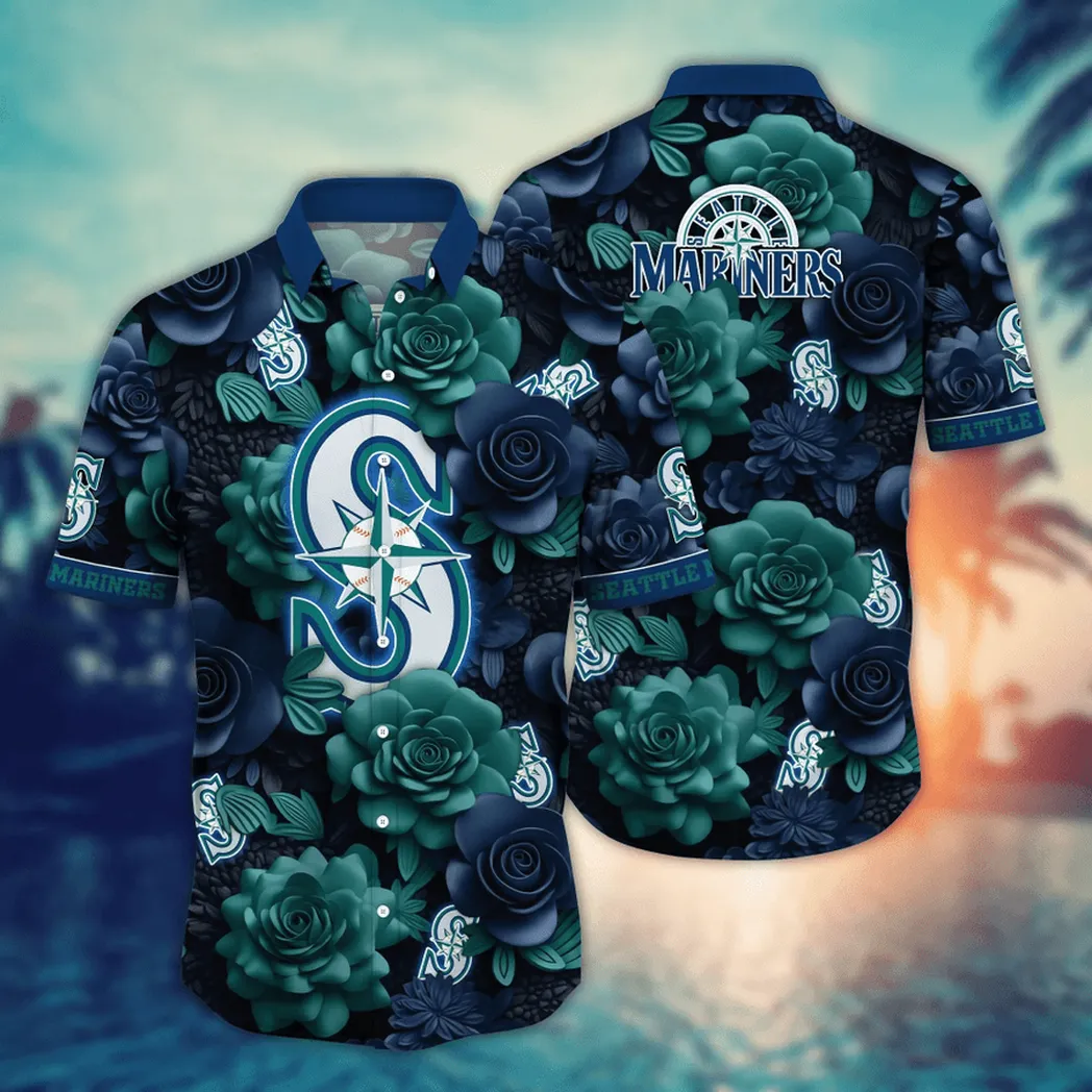 Seattle Mariners MLB Flower Aloha Hawaiian Shirt, Summer Football Shirts VPHWA2451155048