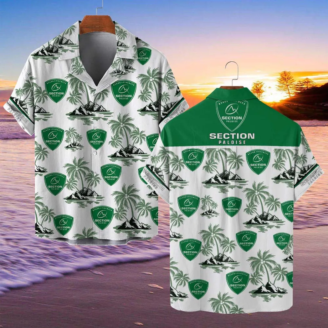 Section Paloise Hawaiian Shirt Style Classic Oversized Hawaiian, Unisex Hawaiian Shirt