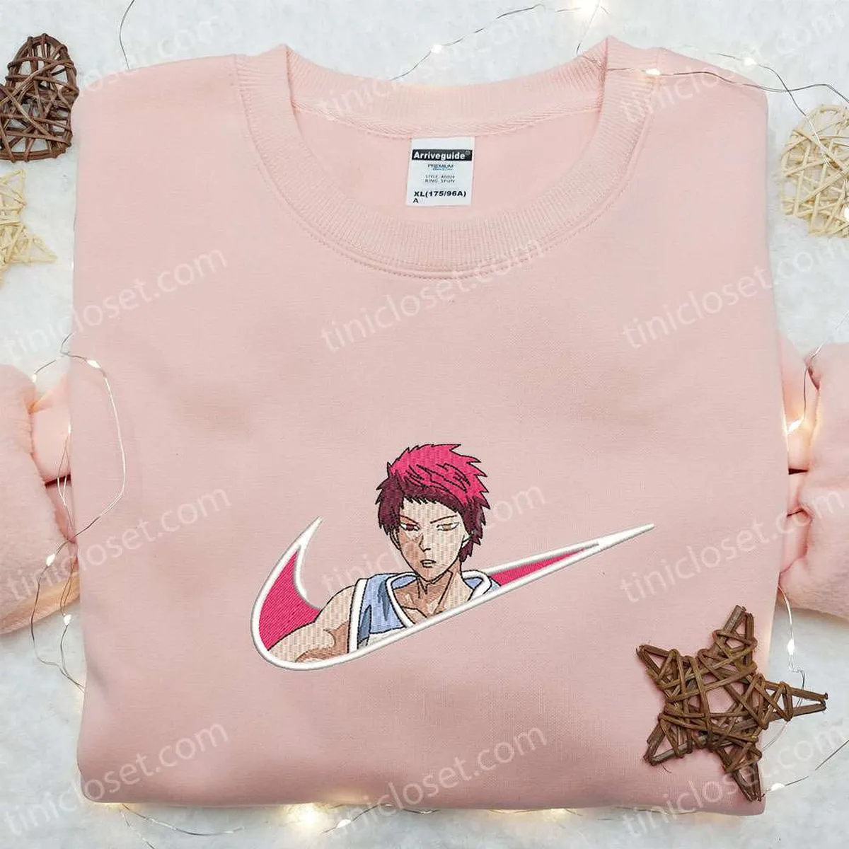 Seijuro Akashi x Nike Anime Embroidered Shirt, Kuroko no Basuke Embroidered Sweatshirt, Custom Embroidered Hoodie