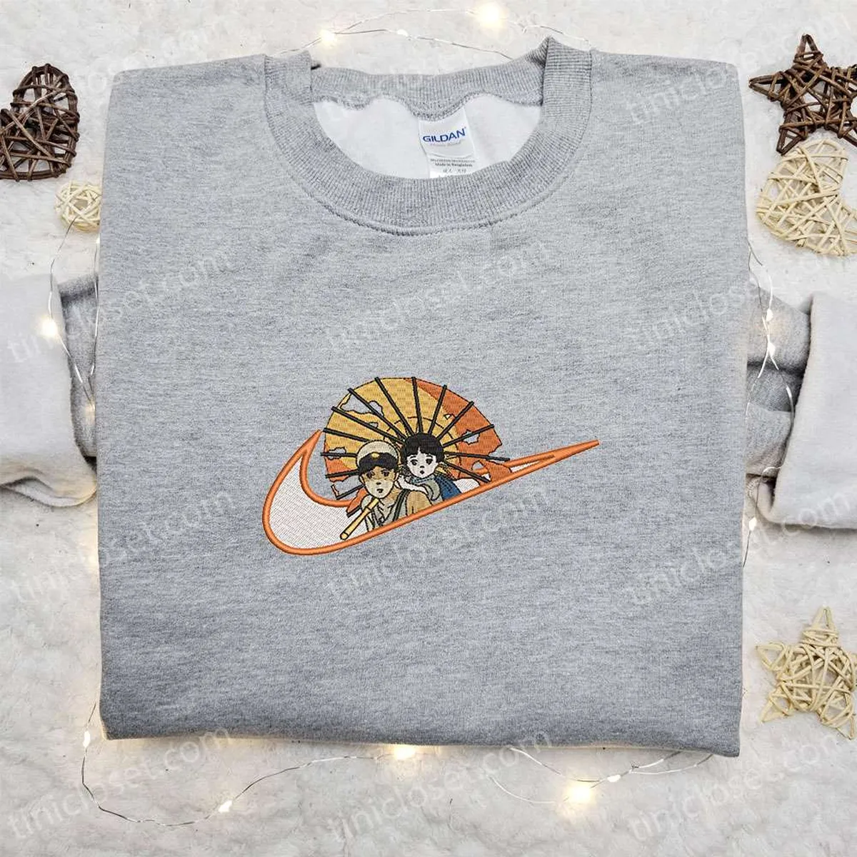 Seita Yokokawa x Nike Anime Embroidered Shirt, Ghibli Embroidered Sweatshirt, Custom Embroidered Hoodie Seita Yokokawa x Nike Anime Embroidered Shirt, Ghibli Embroidered Sweatshirt, Custom Embroidered Hoodie