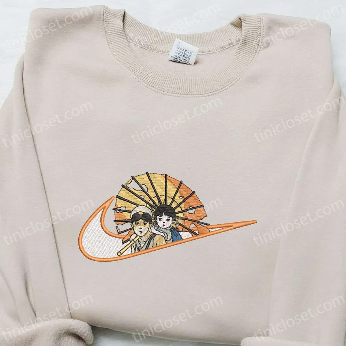 Seita Yokokawa x Nike Anime Embroidered Shirt, Ghibli Embroidered Sweatshirt, Custom Embroidered Hoodie Seita Yokokawa x Nike Anime Embroidered Shirt, Ghibli Embroidered Sweatshirt, Custom Embroidered Hoodie