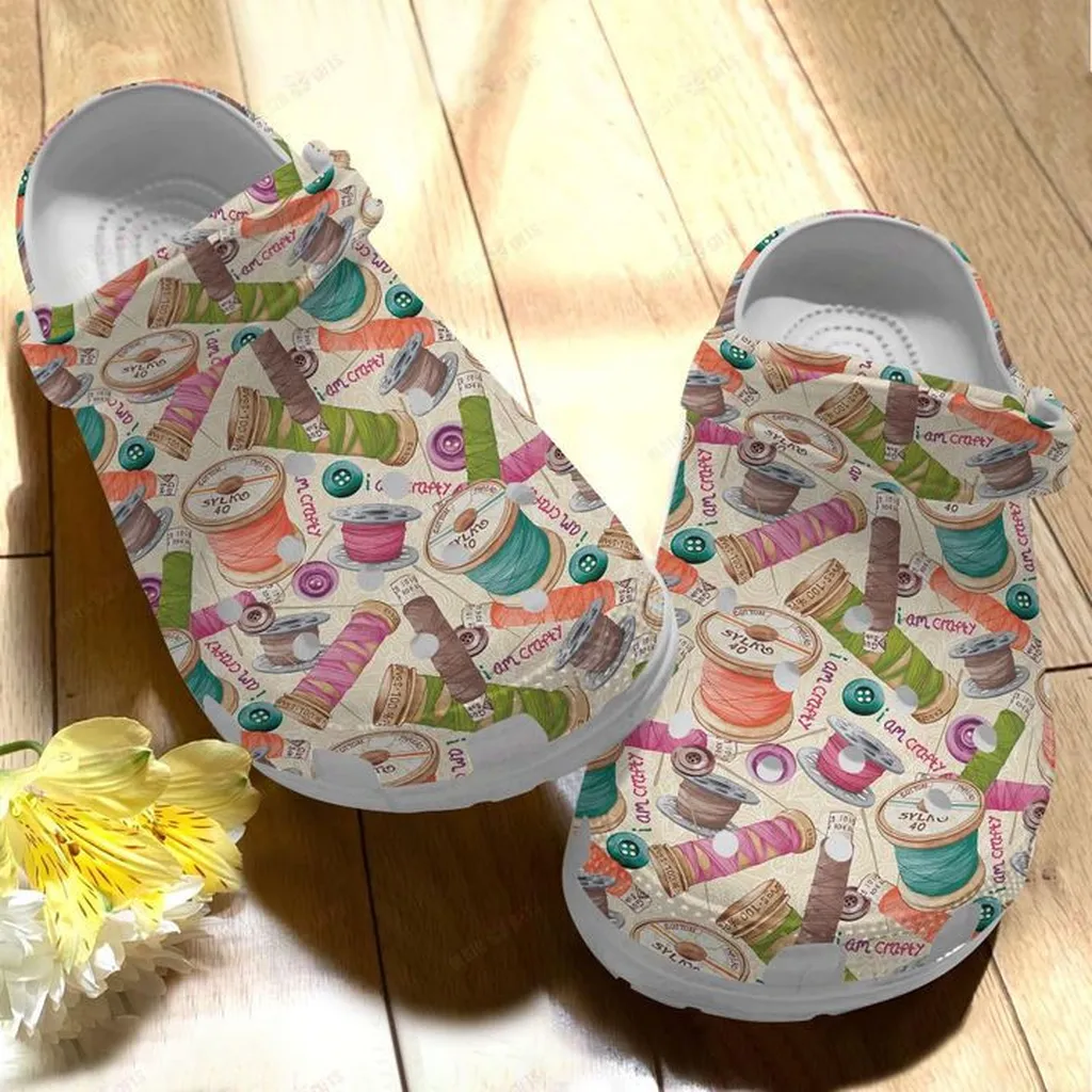 Sewing I Am Crafty Crocs Classic Clogs