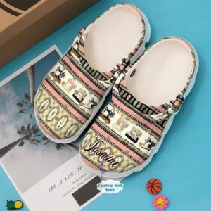 Sewing Patterns Custom Name Icon 102 Gift For Lover Rubber Crocs Clog