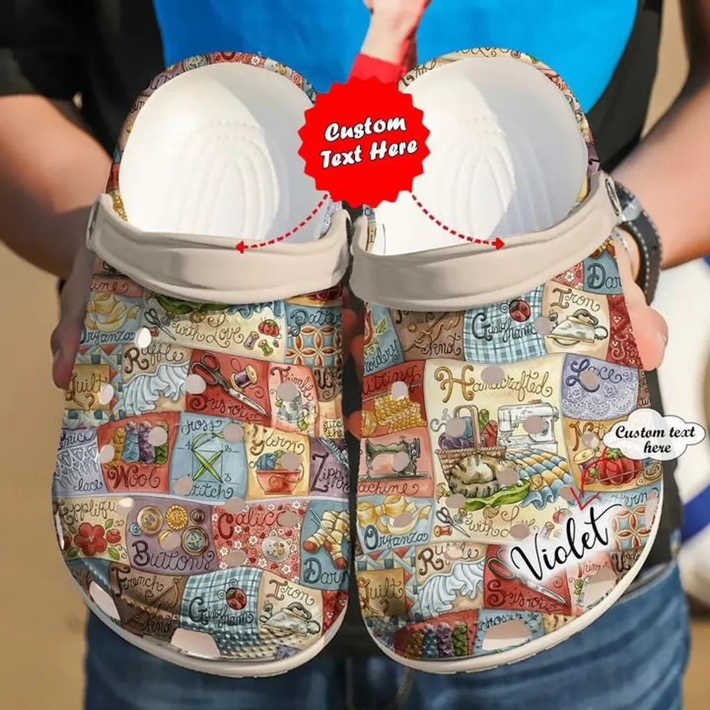 Sewing Personalized Alphabet Crocs Clog