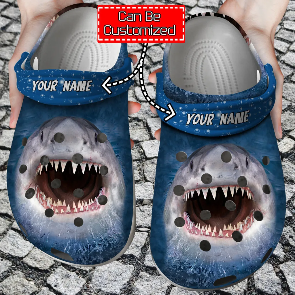 Shark Crocs - Shark Mouth Custom Clog