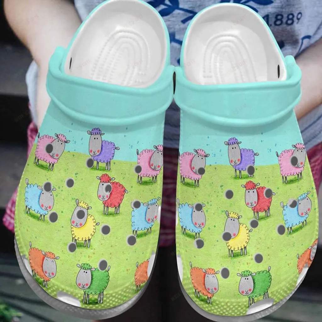 Sheep Colorful Sheeps Crocs Classic Clogs