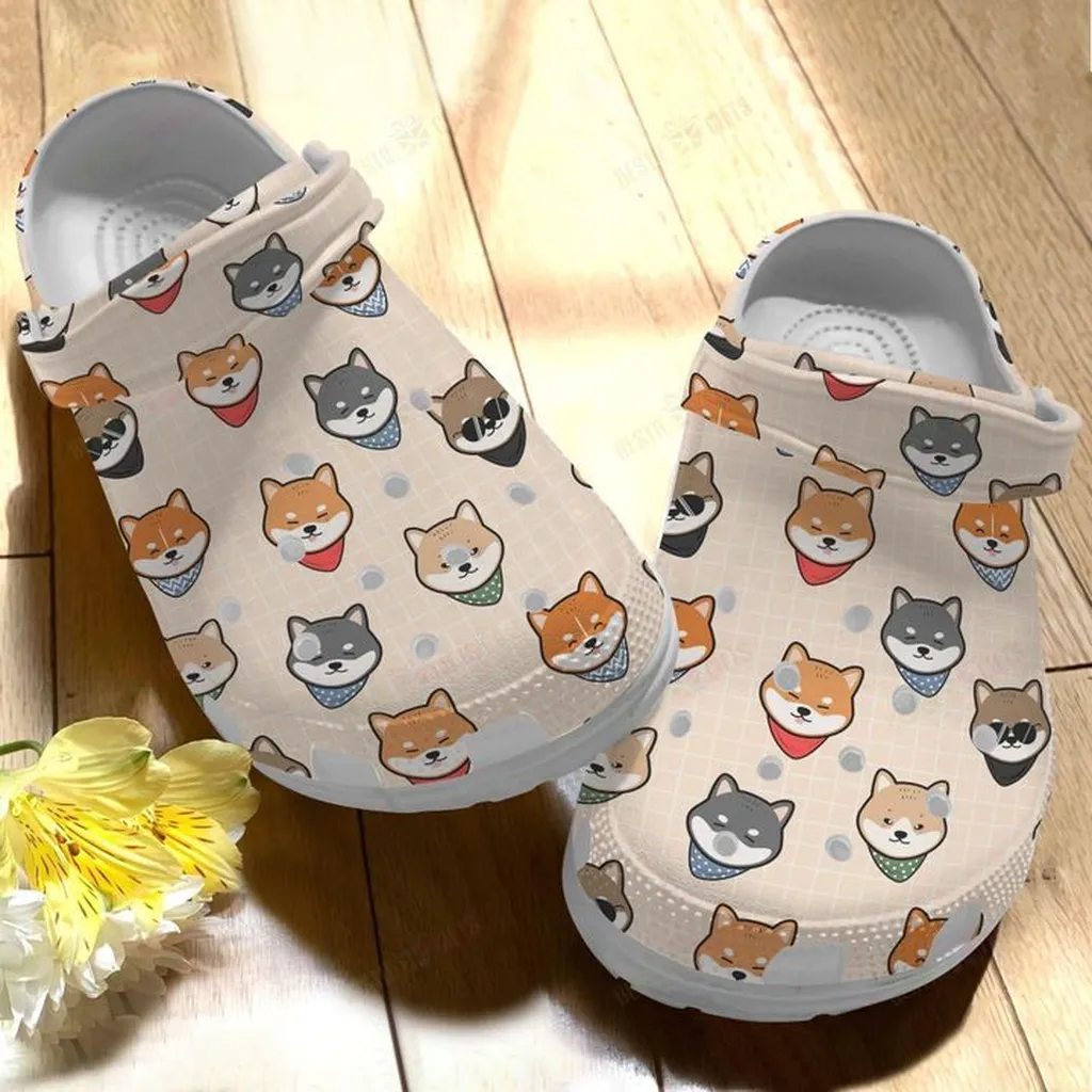 Shiba Inu Cool Shiba Inu Crocs Classic Clogs