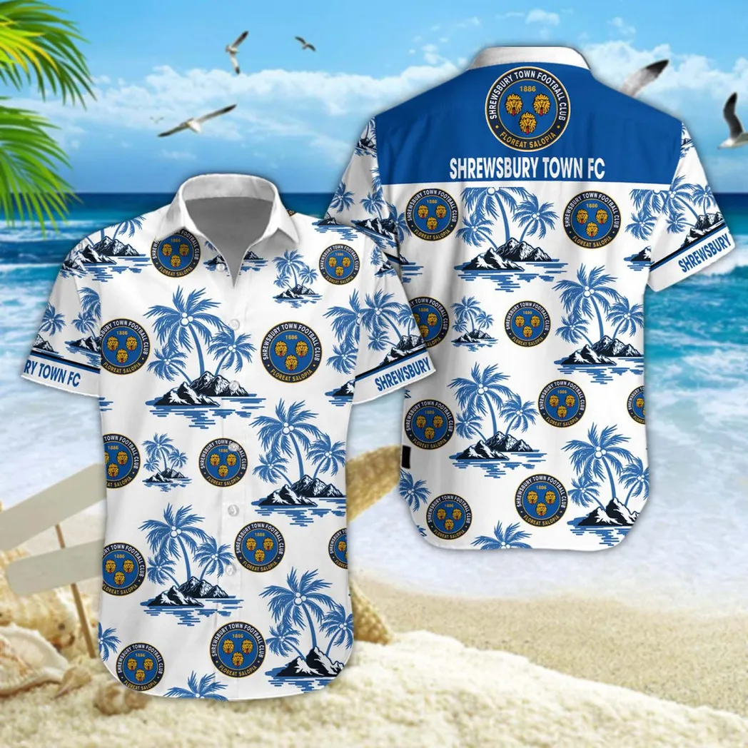 Shrewsbury Town Hawaiian Shirt Style Classic Oversized Hawaiian