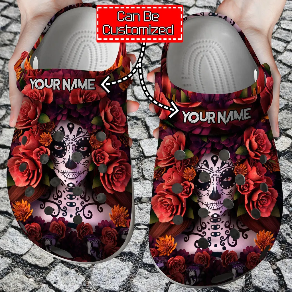 Skull Beautiful Sugar Crocs Clog