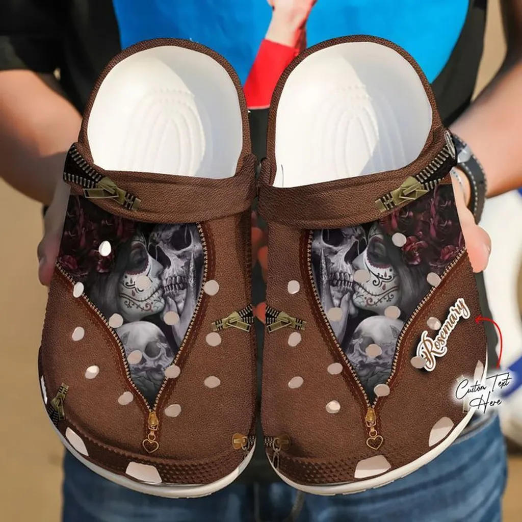 Skull Crocs - Skull Personalized Till We Are Dust Clog