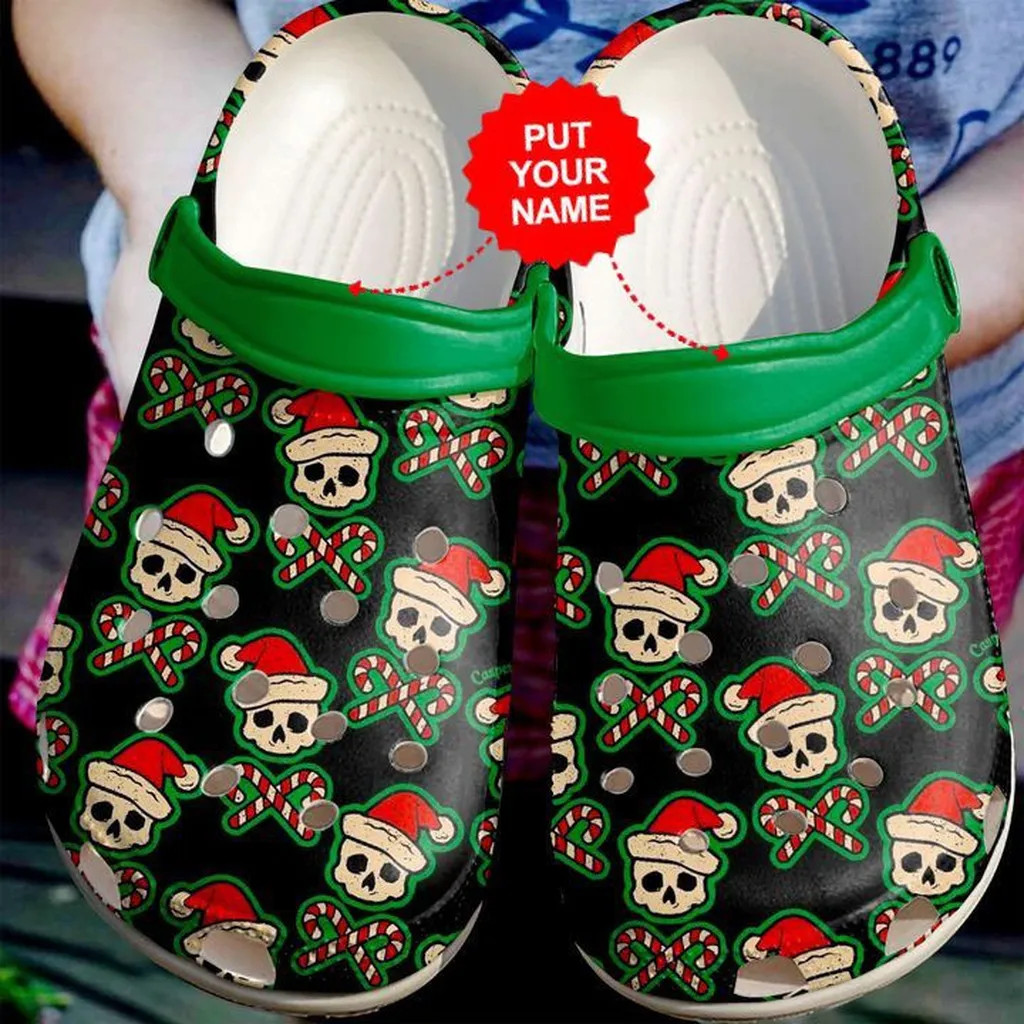 Skull Crocs - Skull Santa Clog