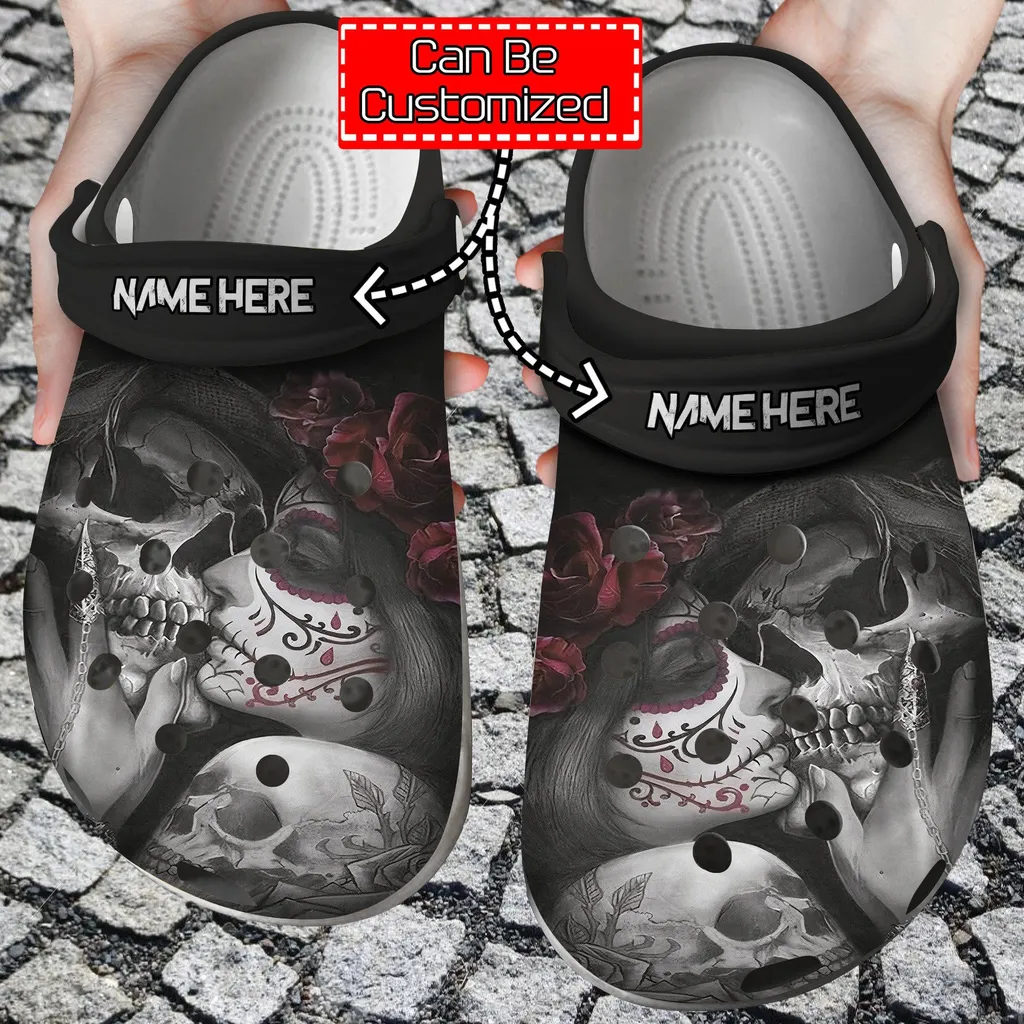 Skull Dead Kiss Crocs Clog