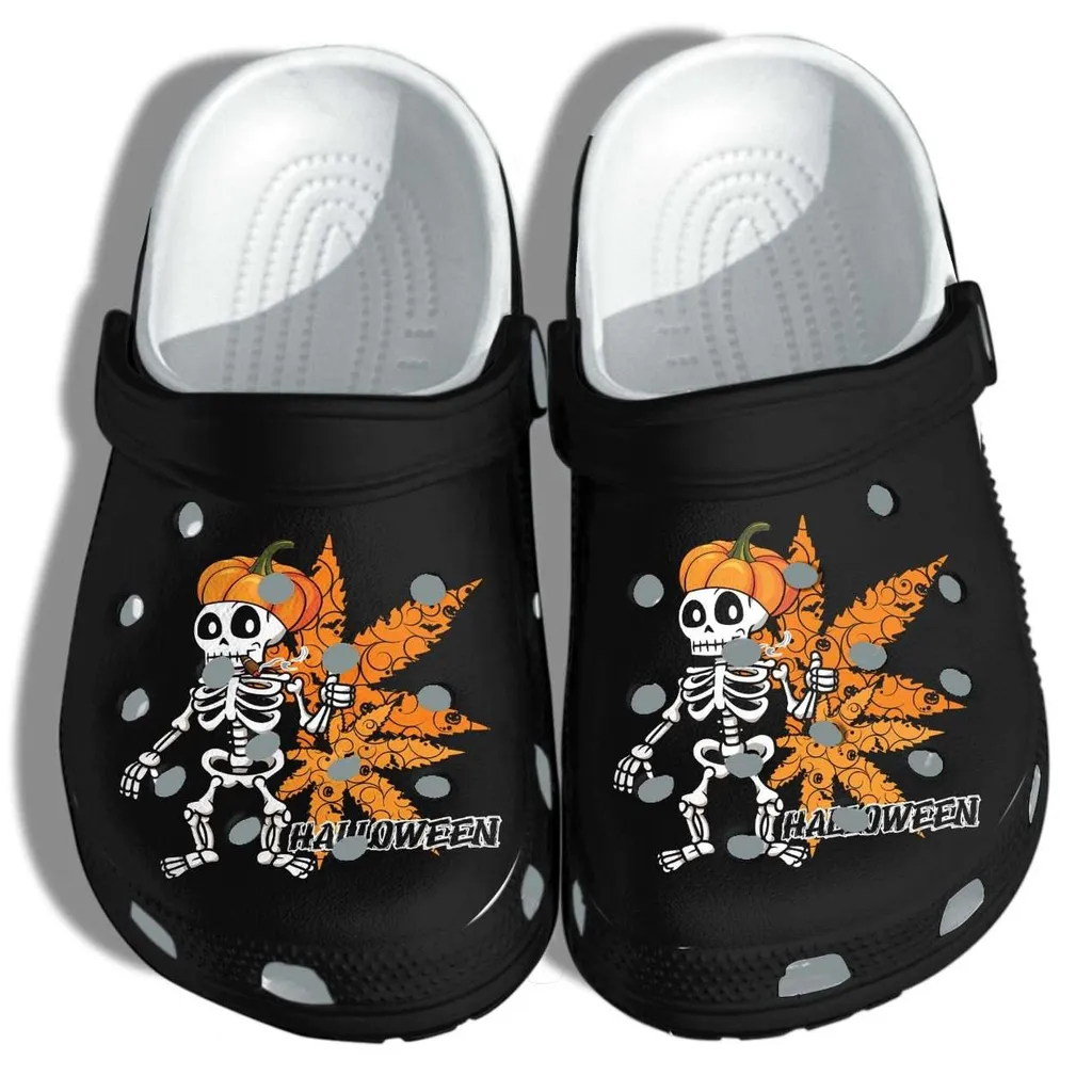 Skull High Tattoo Weed Crocs Crocband Clogs