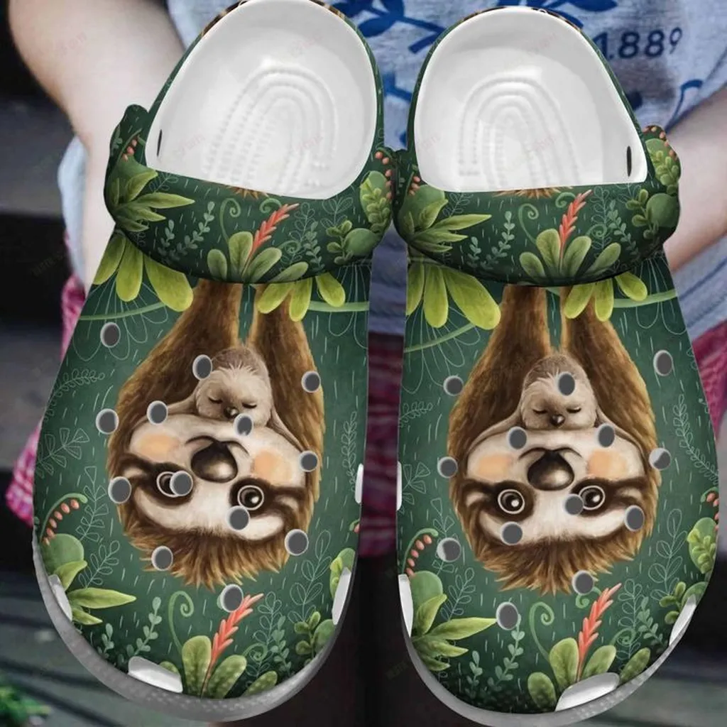 Sloth Mom Crocs Classic Clogs