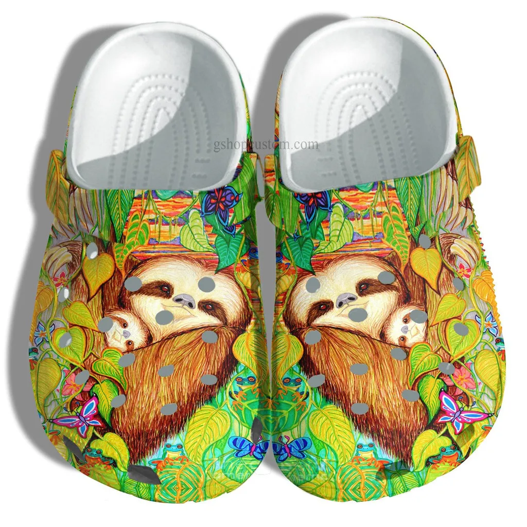 Sloth Mom Crocs