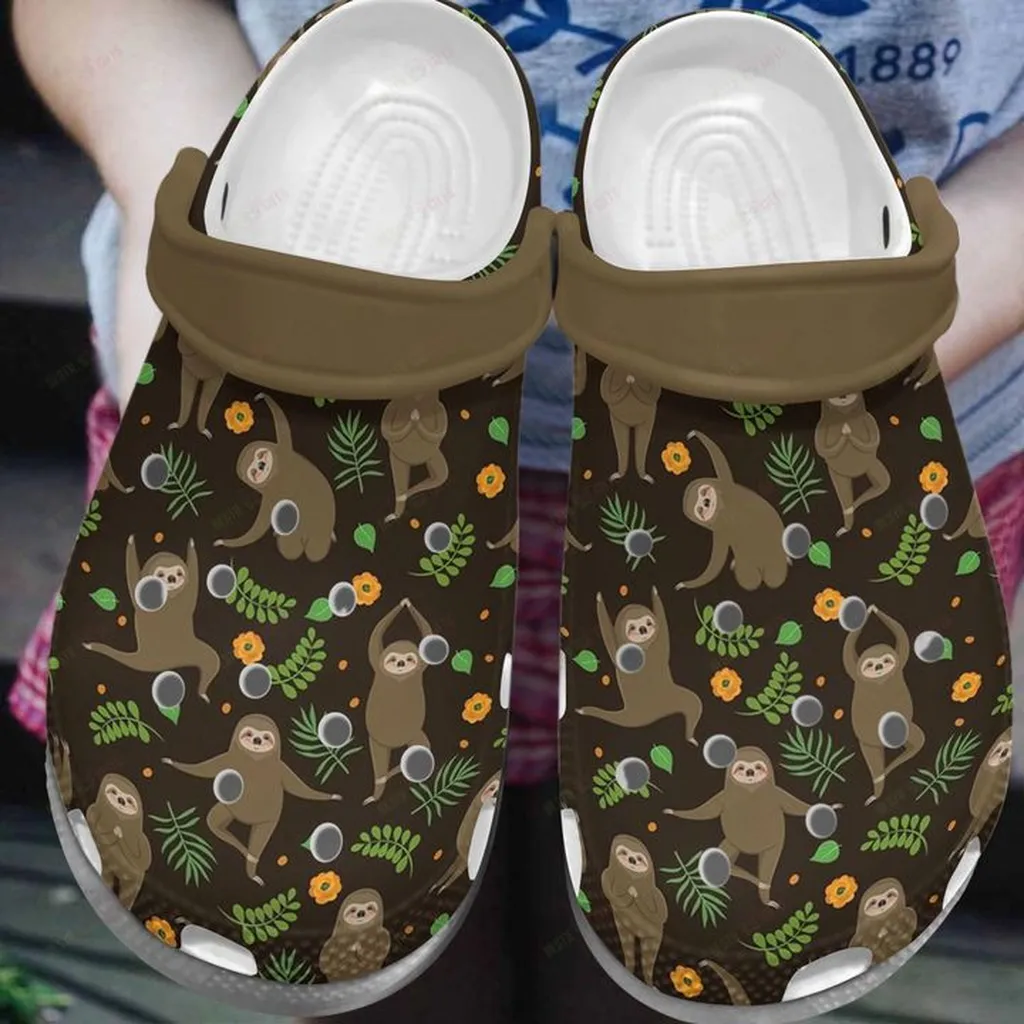 Sloth Yoga Sloth Crocs Classic Clogs