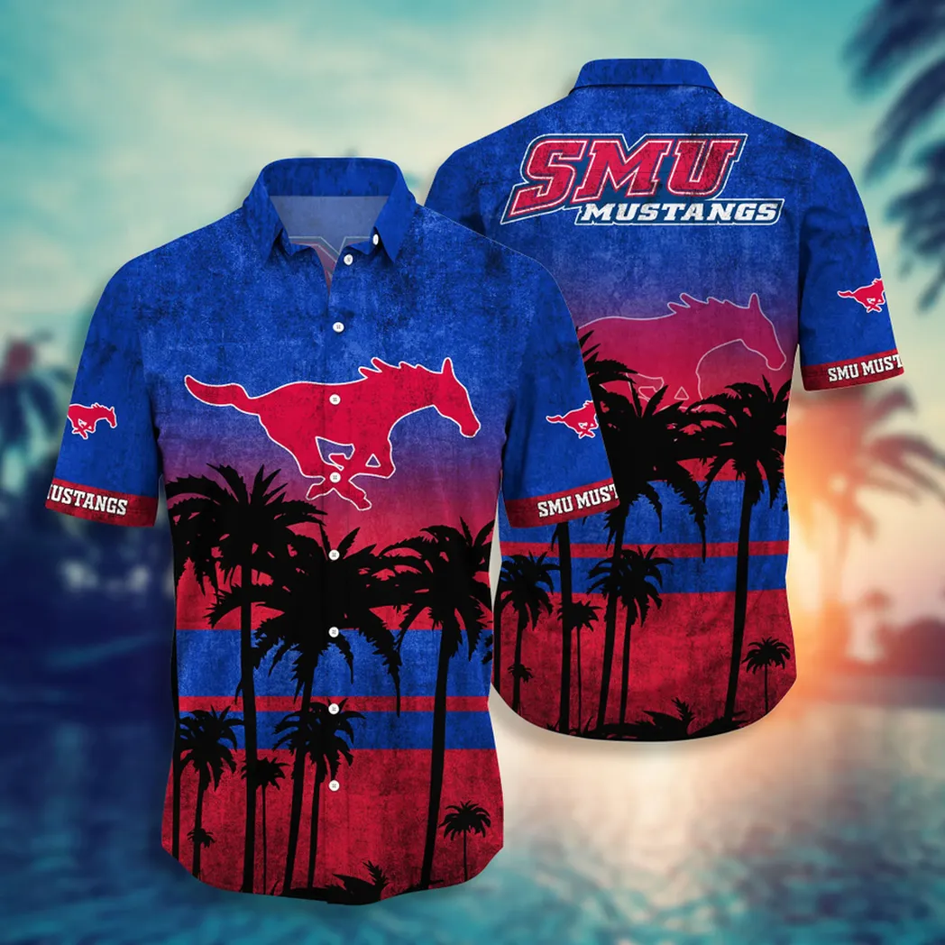 SMU Mustangs Aloha Hawaiian Shirt, Style Hot Trending Summer VPHWA2451153831